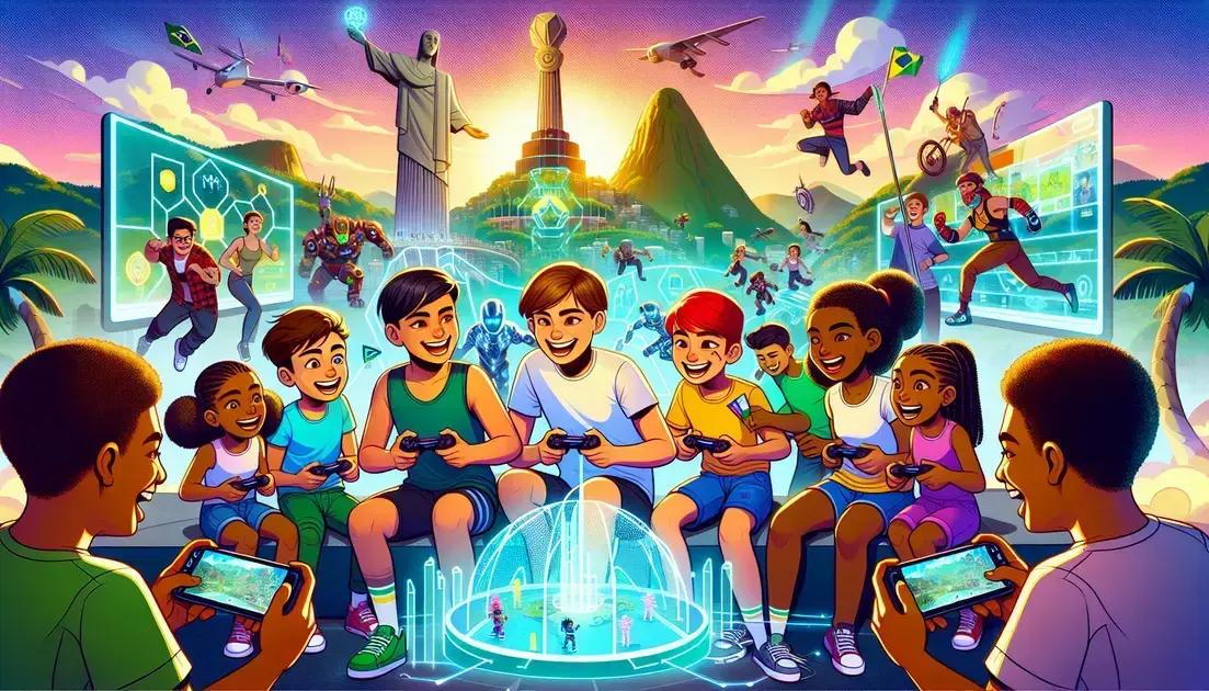 brawl stars jogos no brasil crianças jovens